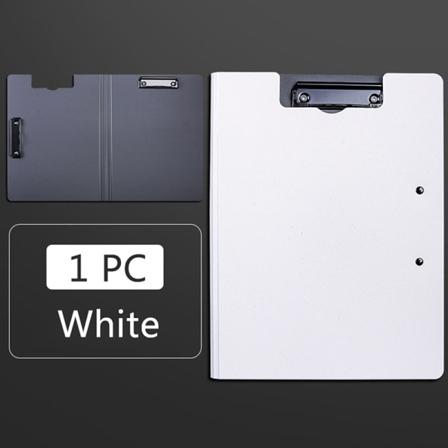 A4 tiedostokansion leikepöytä kirjoitusalusta Muistio Clip Board Double Cli White One Size