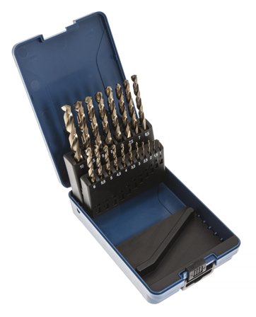 Harlingen 509255 Borrsats 19 delar, 1-10 mm, Borra & mejsla