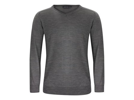 J. HARVEST & FROST Tröja merino J.HoF v-ring mörkgrå S - Lyreco - Yrkeskläder - Tröjor och Sweatshirts - Stickat