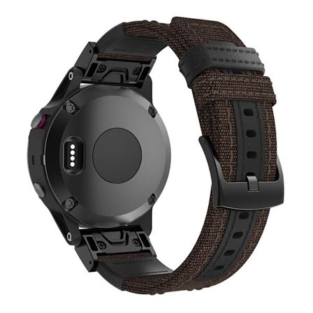 Garmin Fenix 5 / Fenix 5 Plus klockband av äkta läder - Brun