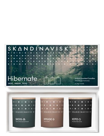 Skandinavisk Hibernate Mini Candle Giftset 65G X 3 - Multi/patterned - ONE SIZE