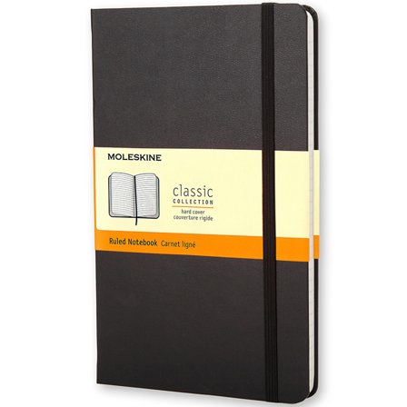 Moleskine Classic Hard Cover Notebook Large Black Ruled