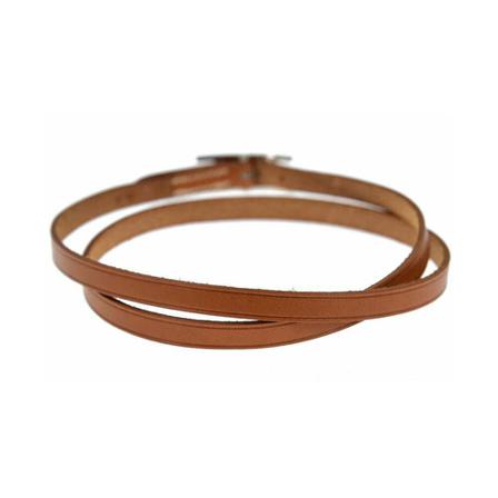 Hermès Vintage, Pre-owned Hapi 3 Bracelet Bruin, Dames, Maat:ONE Size,leer