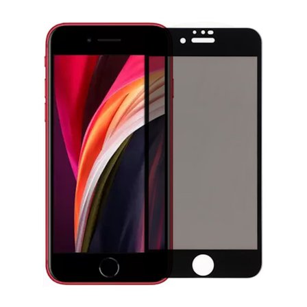 Skärmskydd Privacy iPhone 7/8/SE 2020 - 3D Härdat Glas Svart ...