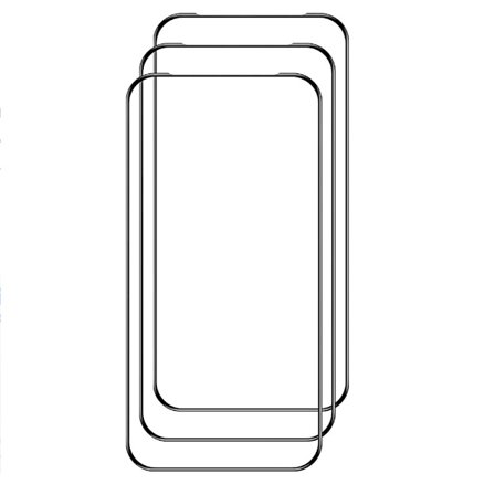 Heltäckande Härdat Glas 2.5D Skärmskydd Redmi Note 11 (3-pack)