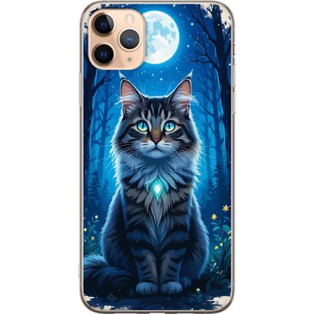 Kompatibel Mobilcover til Apple iPhone 11 Pro Max Katt månsken
