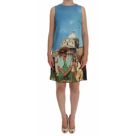 Dolce & Gabbana, Midi Dresses Niebieski, Kobieta, Rozmiar: S