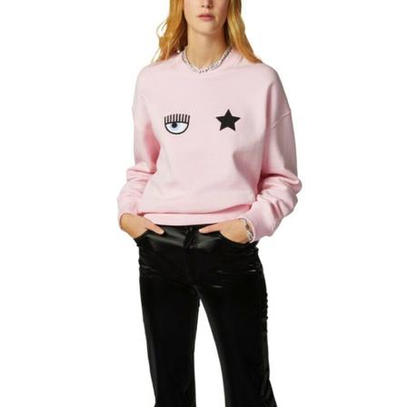 Chiara Ferragni Collection, Sweatshirts Różowy, Kobieta, Rozmiar: XS