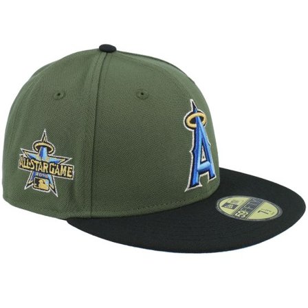 New Era - MLB Grön Keps - Los Angeles Angels Greenland 59FIFTY All Star Game 10 Rifle Green/Black Fitted @ Hatstore