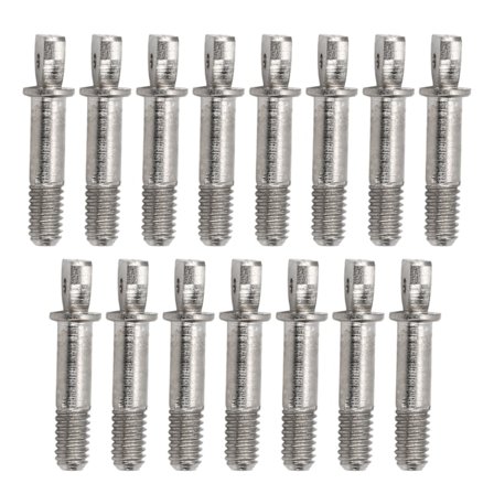 15 stk. rustfrit stål fladhovedskruer med hul RC biltilbehør til for-/bagkofanger M2,5x14mm