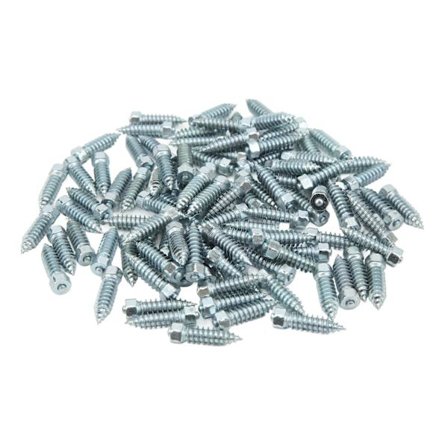 100 stk Dekkpigger M8 Utmerket grep Anti-skli Hjuldekk Stud Universal for Laster Skid Steer Gaffeltruck