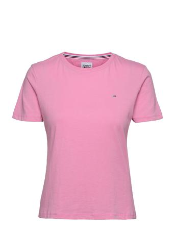 Tjw Soft Jersey Tee T-shirts & Tops Short-sleeved Rosa Tommy Jeans
