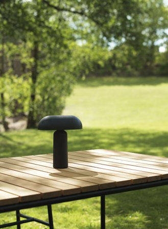 Porta oppladbar bordlampe H24 - sort