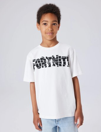 name it Nkmjamba Fortnite Ss Nreg Top Noos Bfu - White - 116