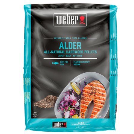 Weber Puupelletit – Leppä 8 kg