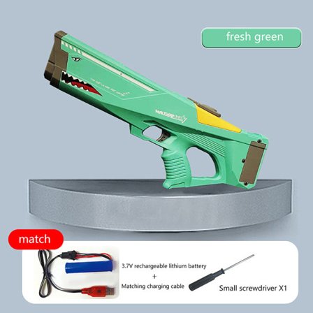 Elektrisk vannpistol med stor kapasitet og lang rekkevidde - Grønn