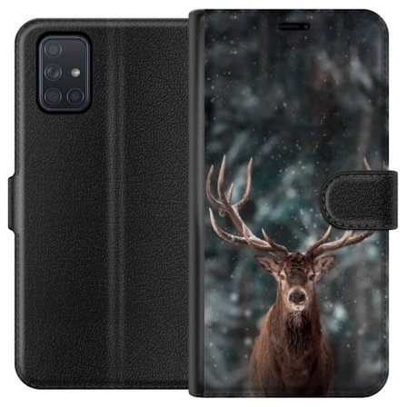 Kompatibelt Plånboksfodral till Samsung Samsung Galaxy A71 Oh Deer