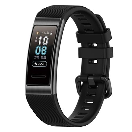 19 mm Huawei Band 3 Pro klockarmband - Svart