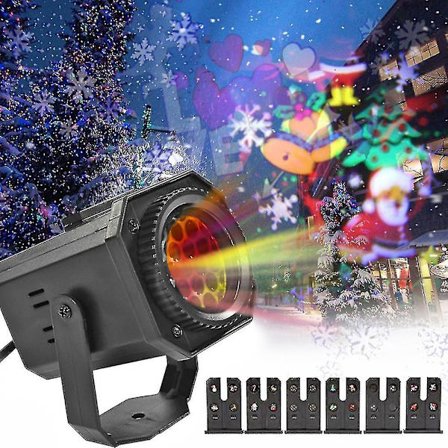 24 Mønstre Udendørs Juleprojektor 8w Led Laser Projektionslys