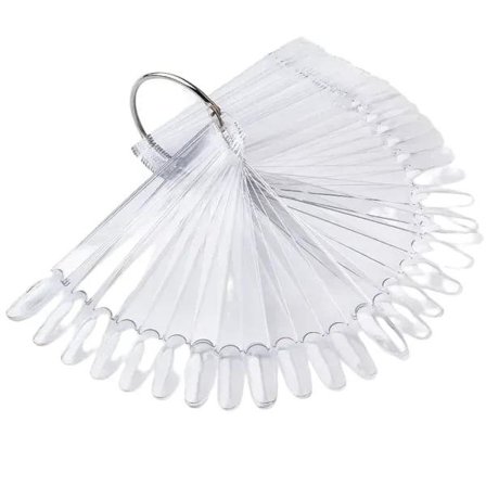 Display tips / display til neglelakprøver 50 tips Transparent