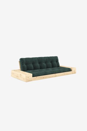 Karup Design - Base Bäddsoffa m. 2 sidolådor Tre sittplatser - Grön - Bäddsoffor - Från Homeroom