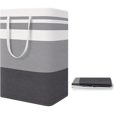 1 stk 75L skittentøyskurv sammenleggbar skittentøyskurv med