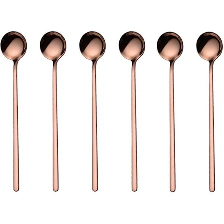 Langskaftet ske Langskaftet ske i rustfrit stål Teskeer Mark ske Kaffeske Isske Gave