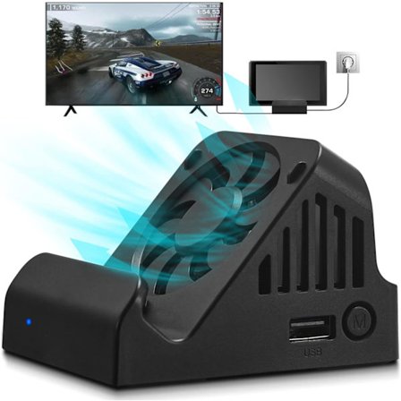 Switch Dock, TV-projektionsladdningsdocka för Switch, kylfläkt Kompakt 4K HDMI-adapter, bärbar Switch-laddningsstativ, Switch Dockningsstation USB 3.0