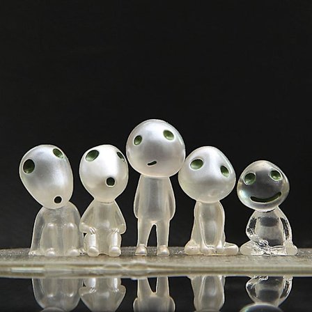 5-pack Luminous Trädfe-dockor, Cartoon Barn Spöke Leksak Dockor Present