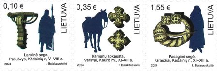 Litauen - Baltiske stammer Højlandene - Postfrisk sæt 3v