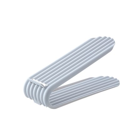 Kaksikerroksinen kenkätuki kenkien säilytysteline HARMAA