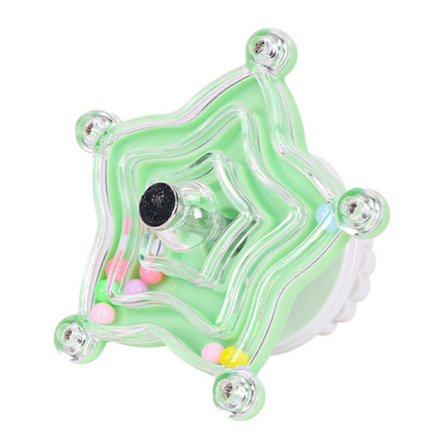 Farverigt Roterende Hjul Papegøje Legetøj Mental Stimulering Øvelse Til Små Fugle Bur Tilbehør til Undulater Gul[HK]