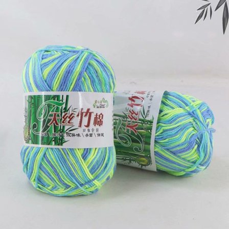 2stk Strikkevarer Ullgarn Bambus Bomullsgarn 09 09