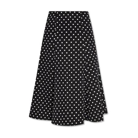 Kate Spade Rok with polka dots , Zwart , Dames , Maat: L Midirokken