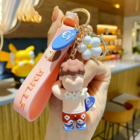 Tegneserie Billede Basketball Tiger Jakke Nøglering Piger Drenge Nøgle Vedhæng