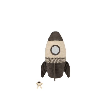 LORENA CANALS Korg Gigantisk Raket Förvaring Svart 68