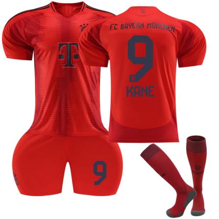 Bayern Münchenin Kotipaita Lapsille 2024-2025, Sukat Mukana, Nro 9 Kane Adult XXL