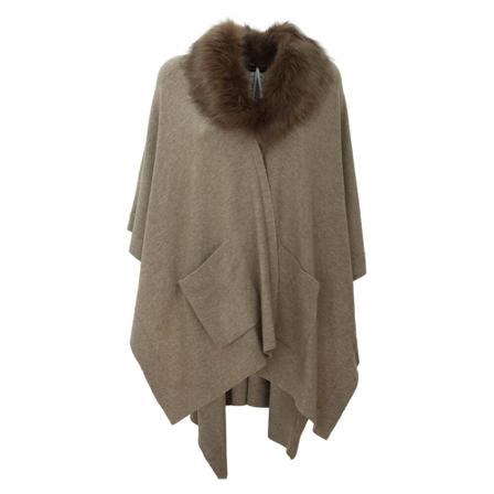 Ralph Lauren Capes Brun, Dame Poncho, Størrelse: ONE Size
