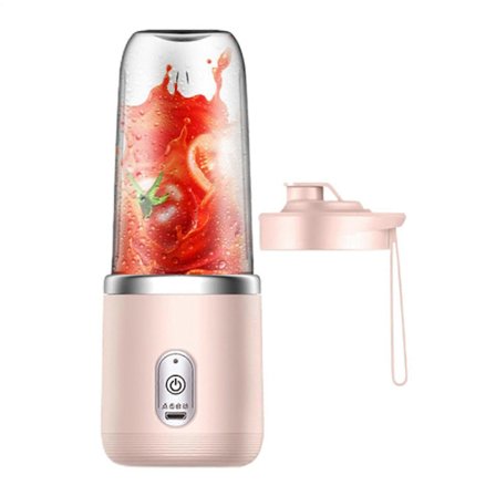 Bærbar Blender Genopladelig Elektrisk Juicer Kop til Smoothies Shakes Rejse Fitnesscenter Køkken Pink (FMY)