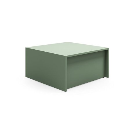 Tiered stage seating module TOGETHER, 800x800x400 mm, dark green