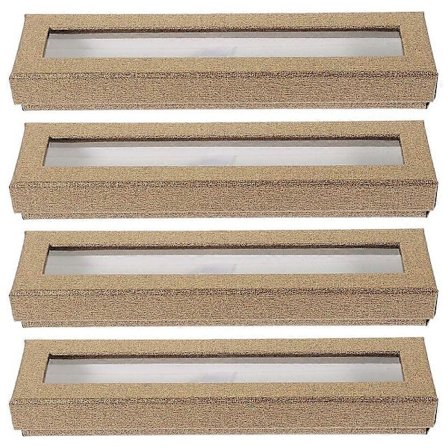 4 stk. Tom Penn Gaveeske Papirveske med Klart Vindu Blyant Kulepenn Emballasjeeske[D]