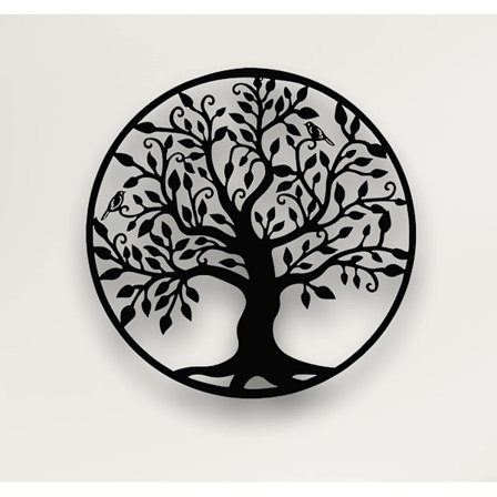 Metal Vægkunst, Livets Træ, Metal Træ Familie Logo, Vægdekoration,