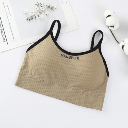 Sport-BH För am Gym Sexig Crop Top BH am Bomull - high quality