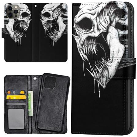 iPhone 14 Pro Max - Plånboksfodral/Skal Döskalle Monster
