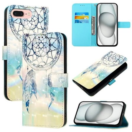 Plånboksfodral iPhone 8 Plus – Drömfångare Himmel