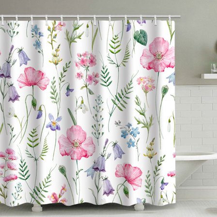 Pink Blomster Bruseforhæng, med 12 Plastik Kroge