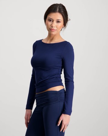 RYVLS Soft Boatneck Top Blå Toppe/Bluser Pige - Kids Brand Store