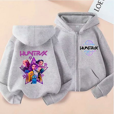 KPop anime koreansk version fashionable herre- og dame casual lynlås hoodie