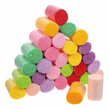 Latch Hook Garn för DIY Virkning Stickning Blandade Färger 6.00X4.00X4.00CM Handarbete Dekorativa Föremål 30st-WELLNGS