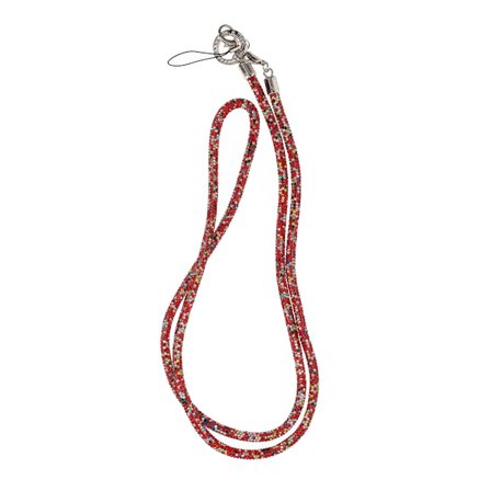 1.2m diamond mobile phone rope hanging obliquely red color